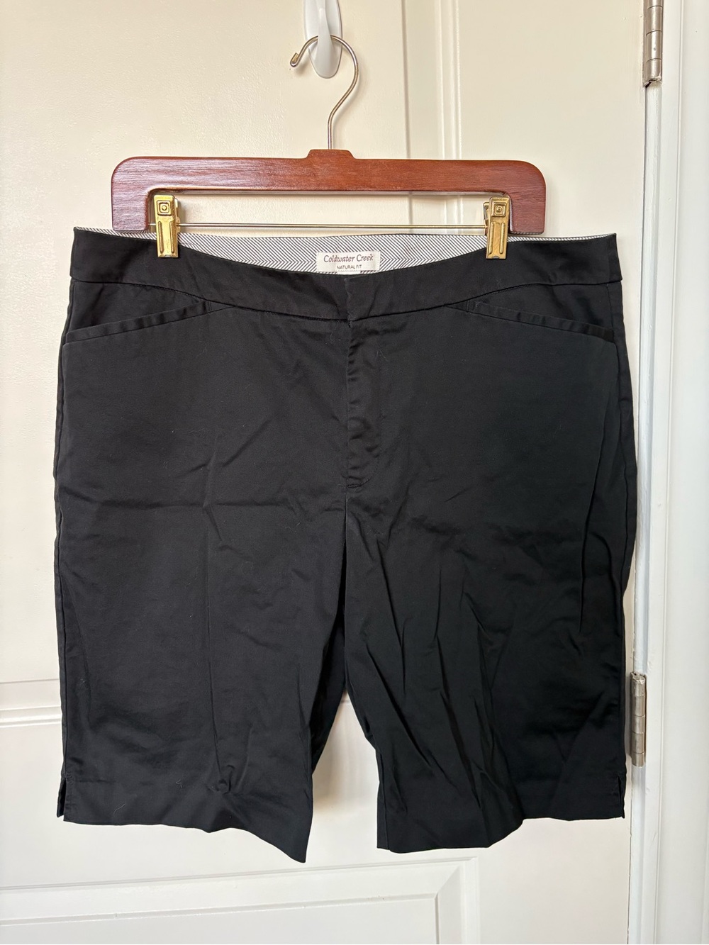 Coldwater Creek Black Tailored Shorts